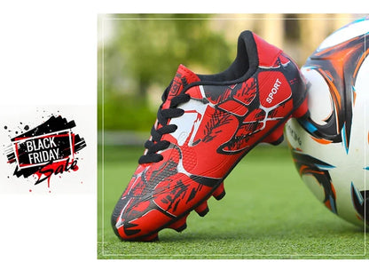 Buty piłkarskie dla dzieci Sports Society Field Chłopięce buty do piłki nożnej Futsal Szybkie buty do halowej piłki nożnej Oryginalne buty z kolcami do kostek Buty piłkarskie