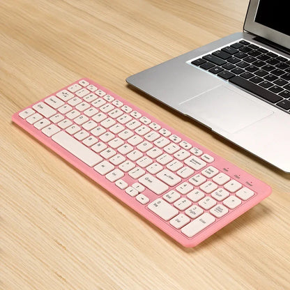 New Wireless 2.4G Keyboard with Numeric Keypad Silent Slim Gaming Keyboard with Mat for Windows Computer Desktop PC Notebook TV