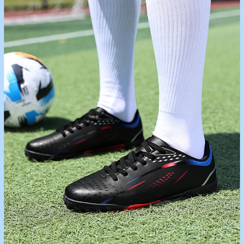 Professional Turf Soccer Shoes Men Cleats Non-Slip Training Football Shoes Boy Artificial Grass Breathable Athletic Soccer Shoes