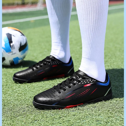 Professional Turf Soccer Shoes Men Cleats Non-Slip Training Football Shoes Boy Artificial Grass Breathable Athletic Soccer Shoes