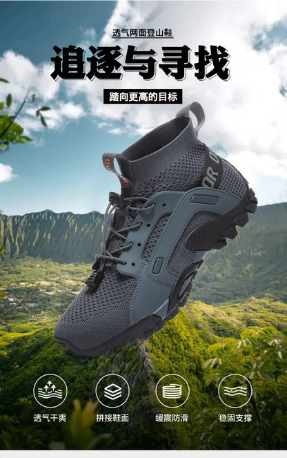 Hot Selling Men's Outdoor Sports Shoes Rock Climbing Hiking Shoes Beach Creek Shoes Casual Sports Shoes 38-48#