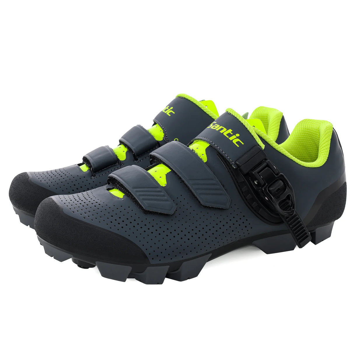 Santic Mountain Bike Lock Shoes for Men SPD Locking Shoes MTB Bike Accessories Breathable Self-Locking Unisex Cycling Sneakers