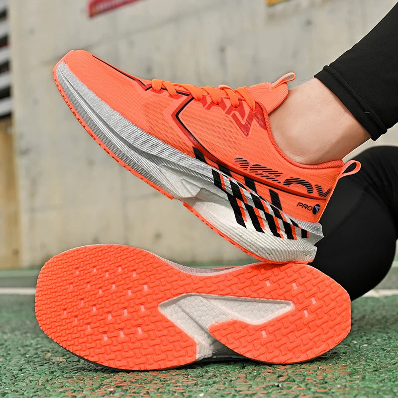 Men's Sports Shoes New Marathon Casual Sports Lightweight Running Shoes Youth Comfortable Mesh Cushioning Outdoor Fitness Shoes