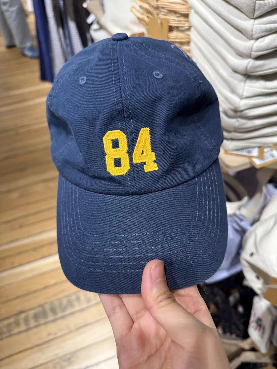 Betűhímzéses Y2k baseball sapka nőknek, négy évszakra alkalmas, Harajuku-stílusú napellenzővel, női, sötétkék, amerikai vintage utcai divat, pamut sapkák