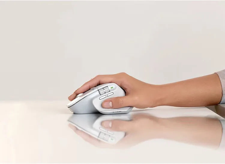 Logitech MX Master 3S Rato Bluetooth Sem Fios para Escritório Profissional Softtone Rato Ergonómico para Escritório Profissional