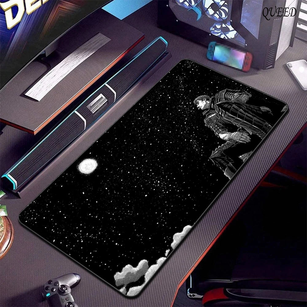 Gaming Accessories Varmilo Keyboard Computer Mousepad CS GO LOL Mouse Pad Berserk Guts Anime Dywan Gamer 900X400 XXL Desk Mats