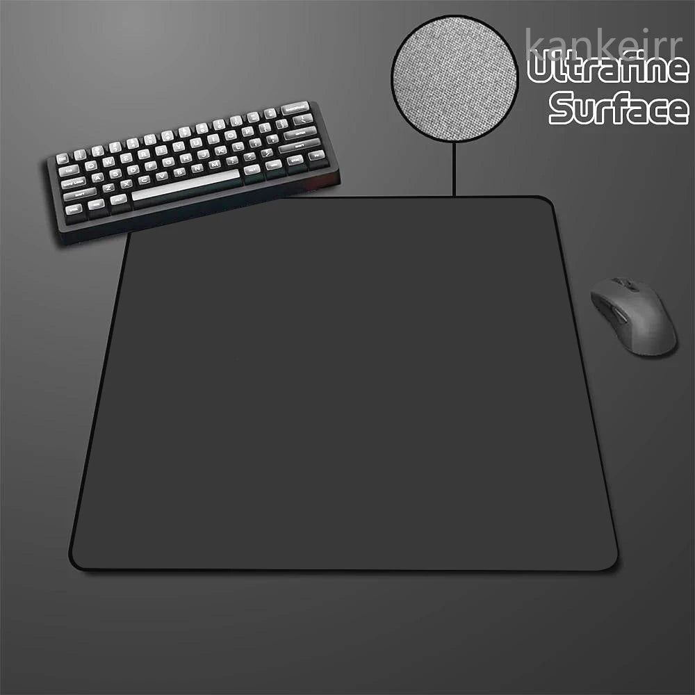 Fekete Speed egérpad, egyszínű, nagy rugalmasságú, csúszásmentes aljú gaming egérszőnyeg, prémium e-sport egérpad, ultrafinom felületű deskmat