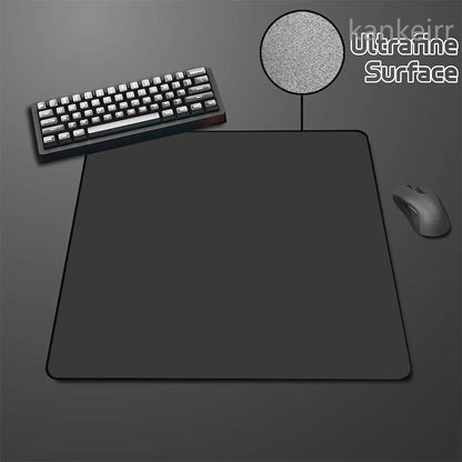 Fekete Speed egérpad, egyszínű, nagy rugalmasságú, csúszásmentes aljú gaming egérszőnyeg, prémium e-sport egérpad, ultrafinom felületű deskmat