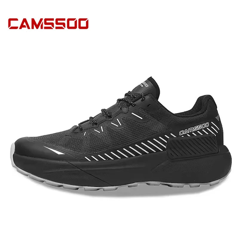 CAMSSOO hiking shoes men summer breathable non-slip running shoes travel outdoor sports cushioning casual boots off-road shoes