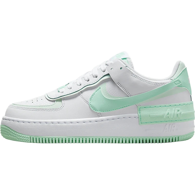 Nike Genuine AIR FORCE 1 Women's Thick-Sole Low-Top Classic Sneakers FZ3773-100