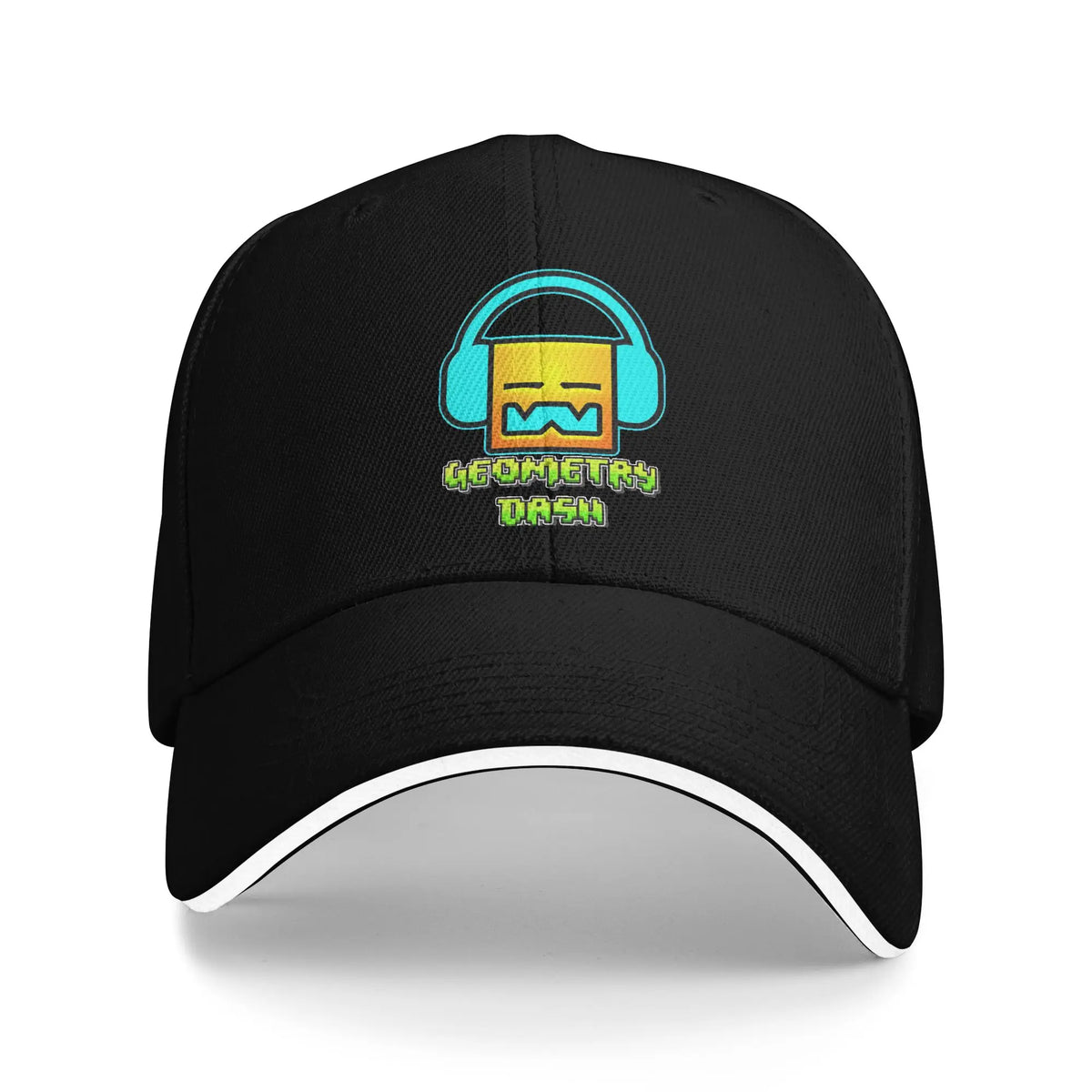 Geometry Game Dash Baseballkeps Casual Oblockerad Nivå Sandwichhatt för män och kvinnor Andningsbar huvudbonad för aktiviteter