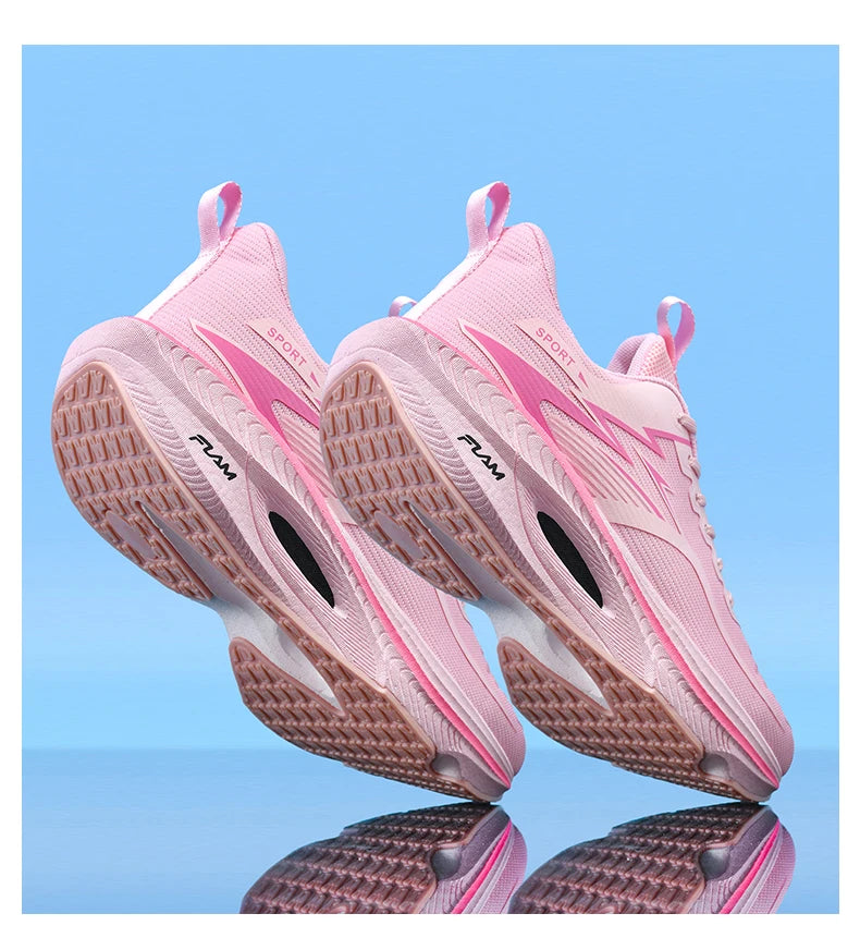 Men Sports Running Shoes Marathon Air Cushion Breathable Lightweight Comfortable Women Outdoor Athletic Sneakers Jogging Tenis