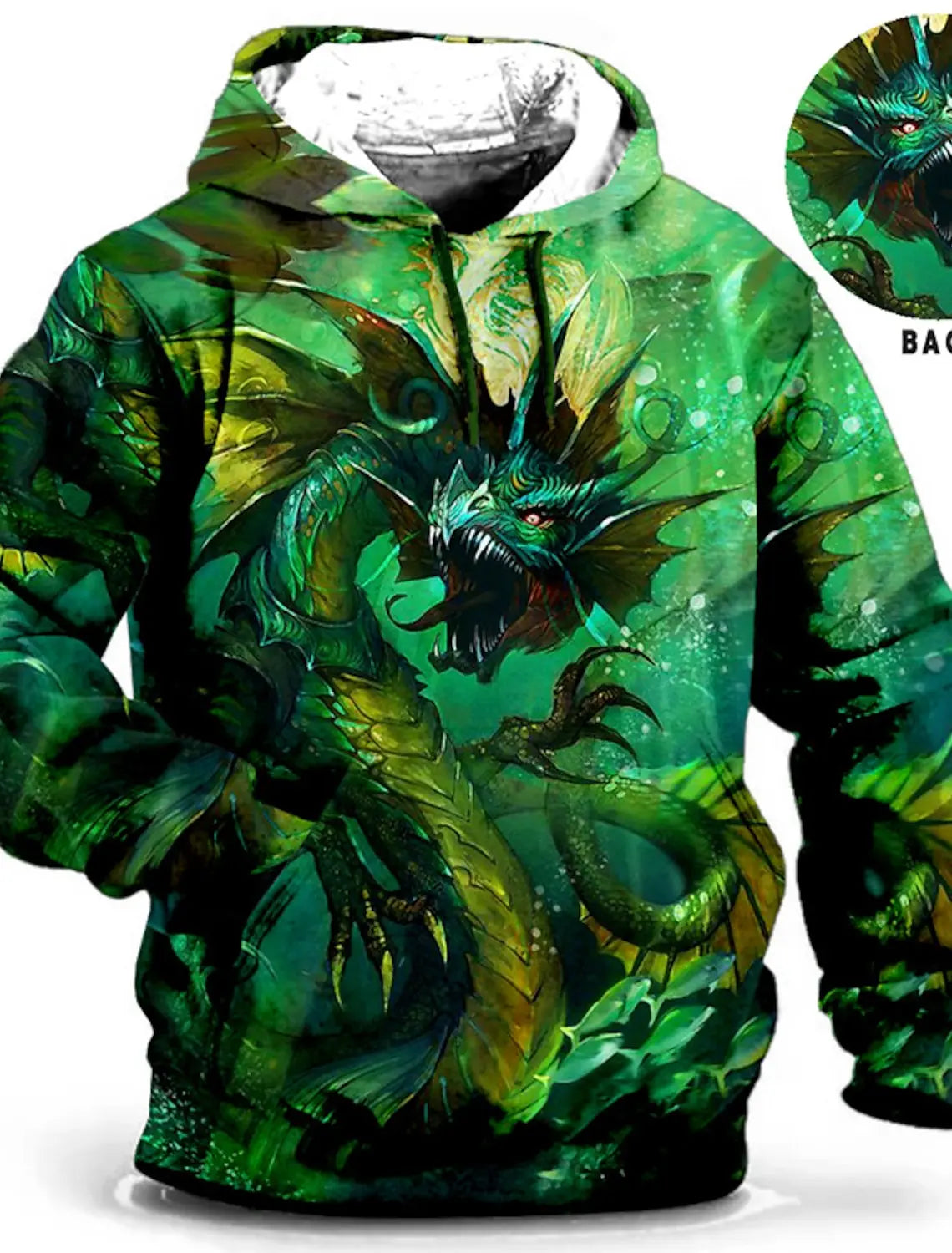 Chinese New Year Dragon Hoodie Mens Graphic Animal Prints Daily Classic Casual 3D Pullover Streetwear Hoodies Long Sleeve Hooded