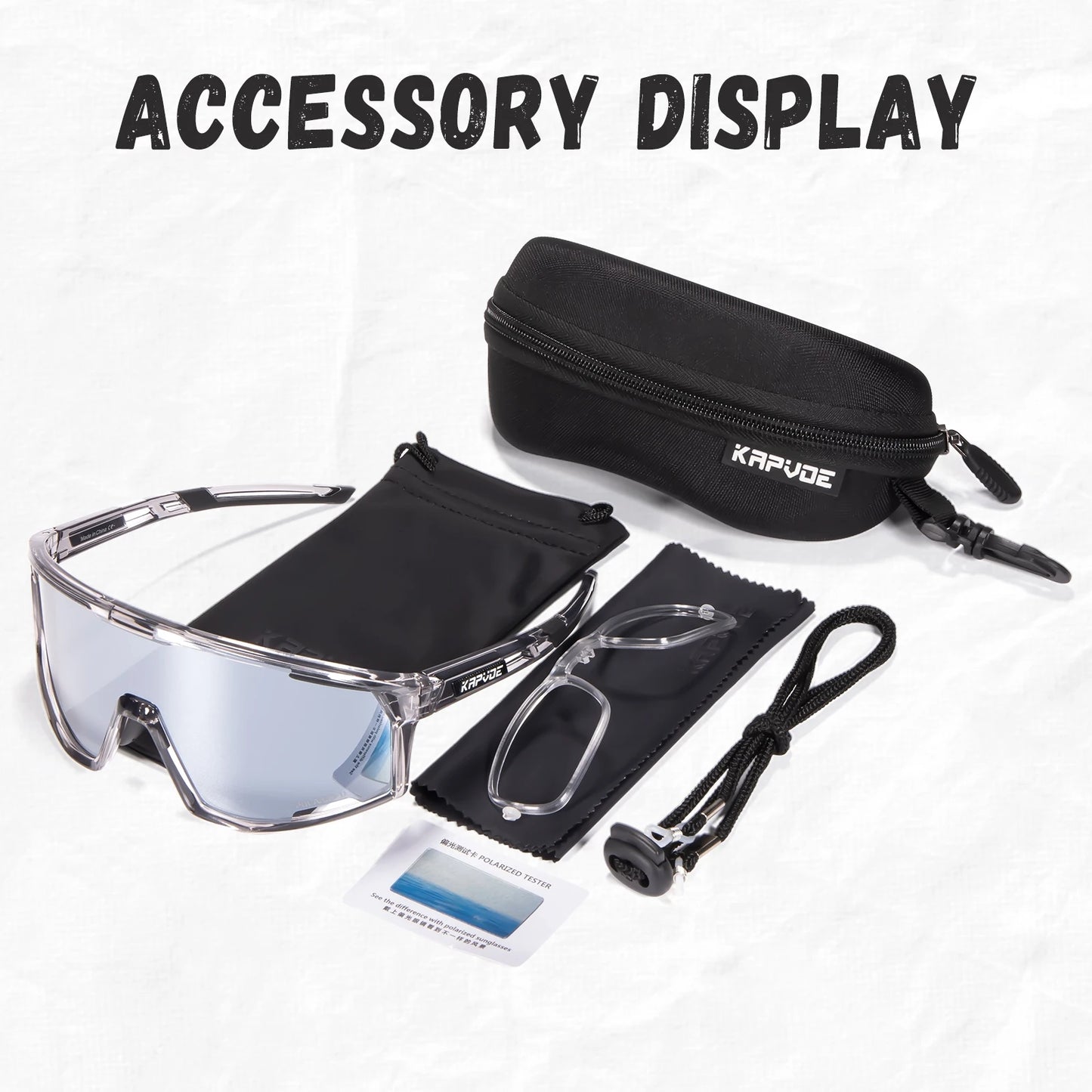 KAPVOE Polarised Cycling Glasses Sports Sunglasses Men Women Outdoor MTB Baseball Lenses UV400 Bicycle Cycling Eyewear Sale
