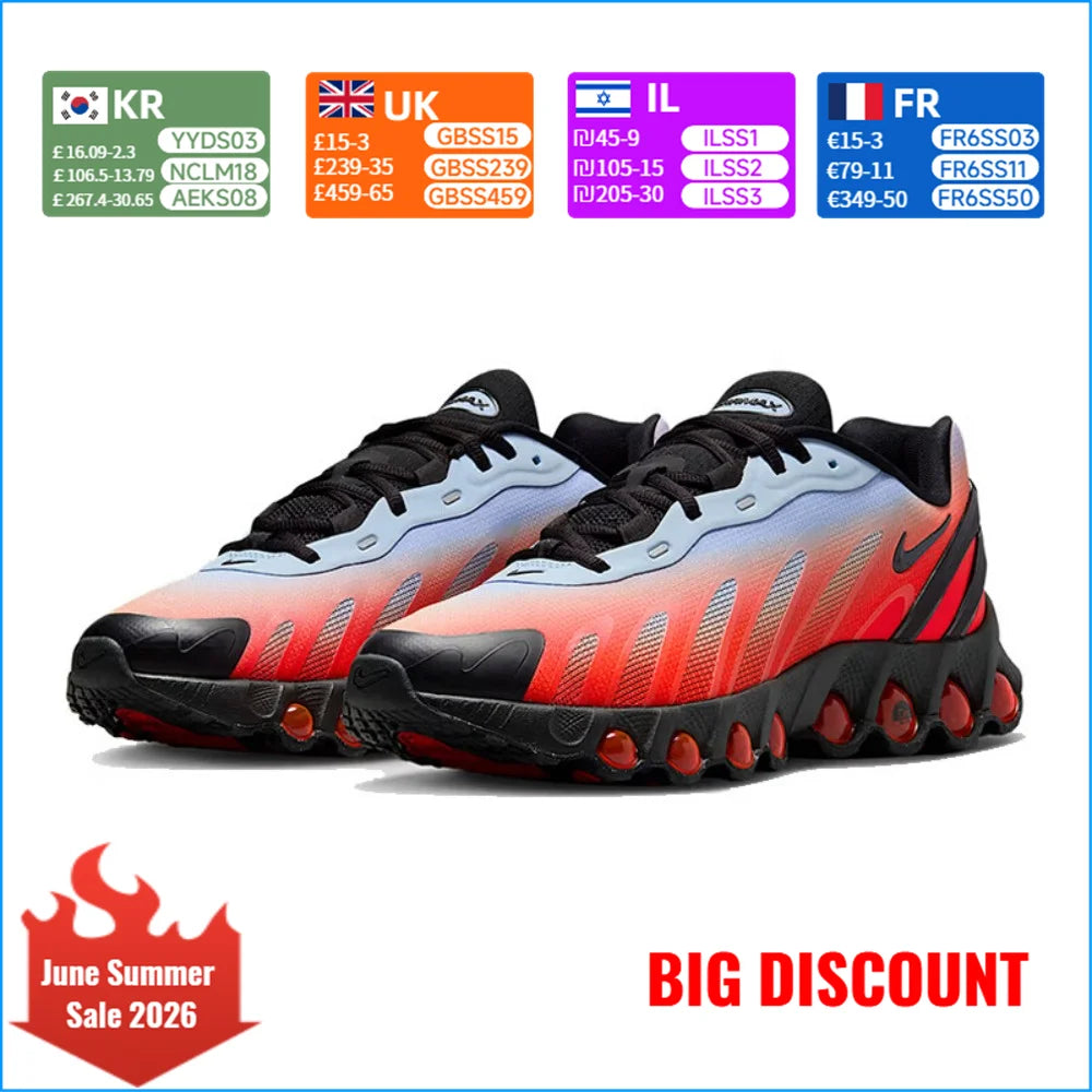 Nike Air Max Dn8 Classic – mångsidiga löparskor i unisexmodell, röda, IH4119-401