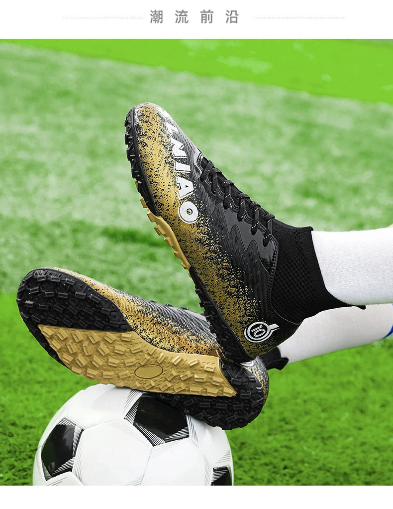 Men Soccer Shoes Kids Football Boots Women Professional Soccer Cleats Antiskid Chaussure Football TF/FG Outdoor Football Shoes