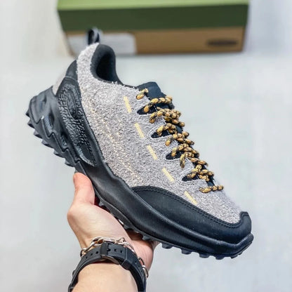 Novos sapatos de caminhada para homem para o outono, sapatos de caminhada antiderrapantes e elegantes para atividades ao ar livre, sapatos casuais todo-o-terreno para homem