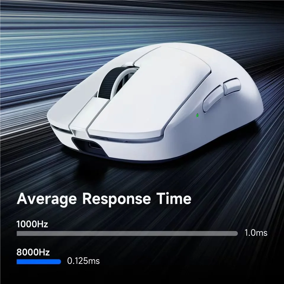 MCHOSE A7 V2 Ultra / Pro Lekka bezprzewodowa mysz gamingowa Dual 8000Hz PAW3950 TI 42000DPI dla graczy e-sportowych na PC
