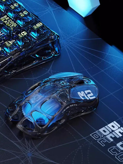 GravaStar M2 Wireless Gaming Mouse PAW3395 26,000 DPI, Magnesium Alloy Tri-Mode Bluetooth, 2.4GHz & Wired RGB Gaming Mouse