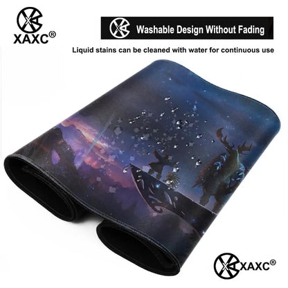 Lich King World Of Warcraft XAXC podloga za miša, velika podloga za tipkovnicu i miš za radni stol, neklizajuća gumena gaming podloga za miša, podloga za miš za prijenosno računalo
