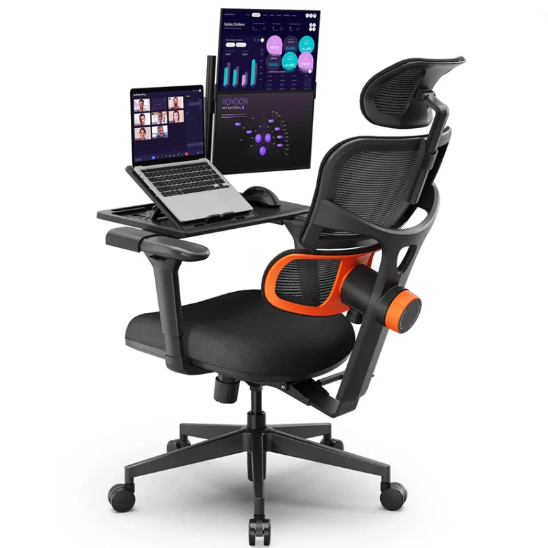 Newtral NT001 Ergonomic Office Chair with Auto-Following Lumbar Support, Adjustable Armrest Headrest