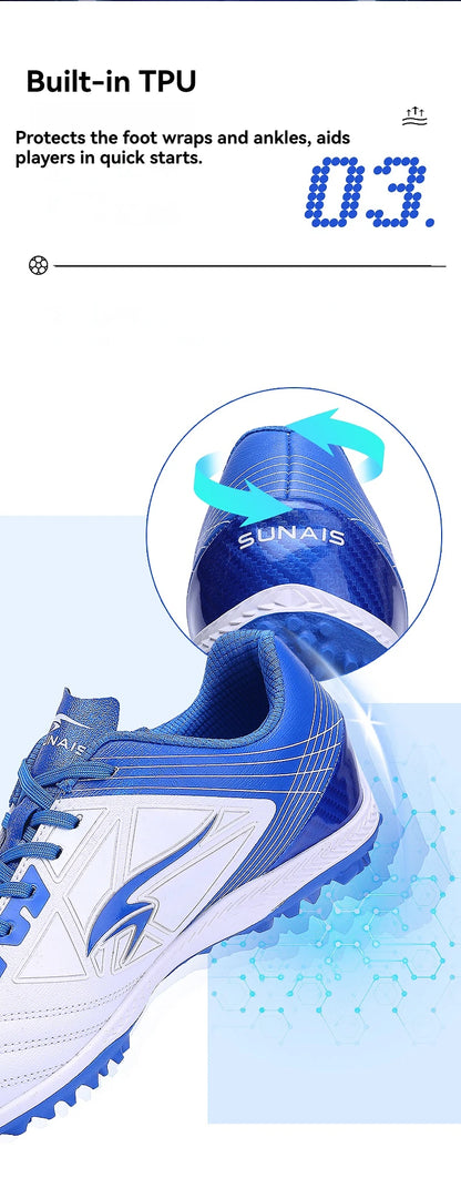 SUNAIS Men Training TF Soccer Shoes Artificial Grass Anti-Slippery Youth Football Shoes AG Women Sports Training Shoes 835230