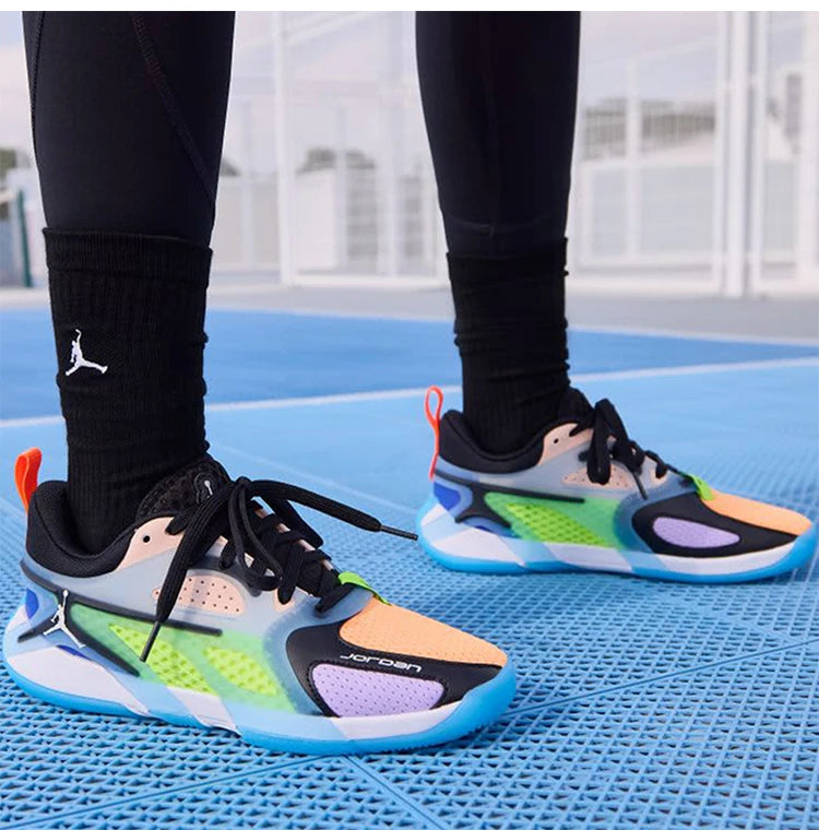 Nike genuine JORDAN women's sports breathable and cushioned low top basketball shoes FZ2473-018
