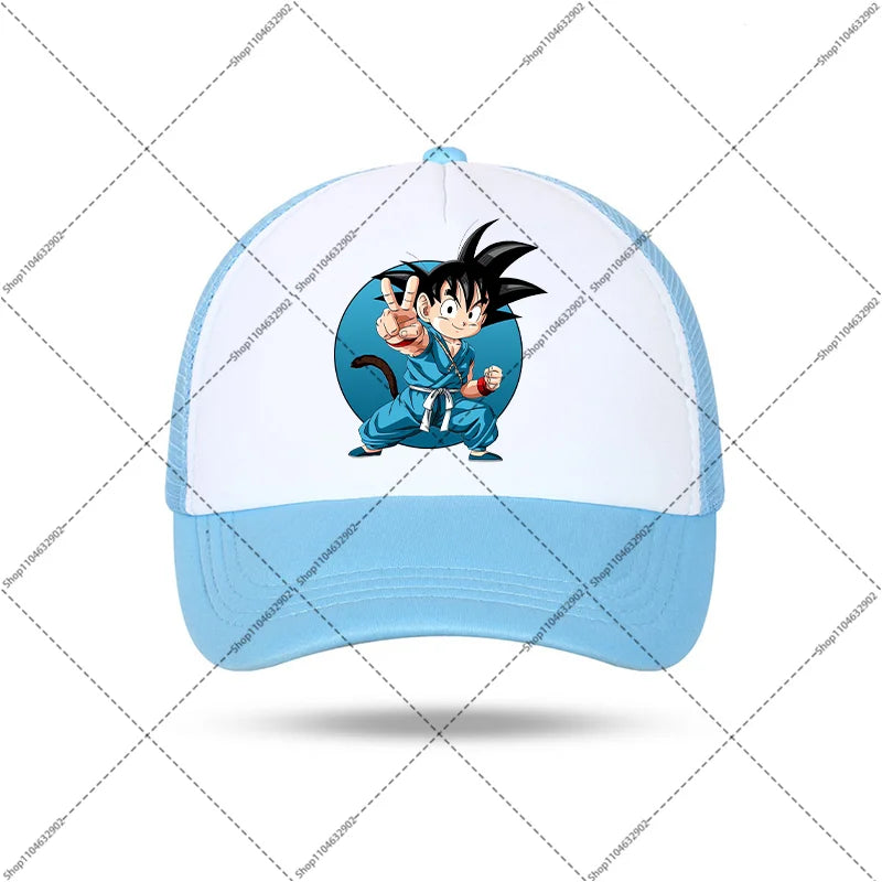 Dragon Ball-baseballkeps för kvinnor och män, solhattar, kepsar med tryck av seriefigurer och anime, bekväma unisex-bomullskepsar för vuxna, perfekta som sommargåvor och festpresenter