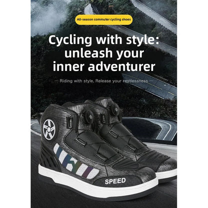 Motorcycle professional protective riding boots four season new fashion breathable anti slip men's outdoor off-road riding shoes