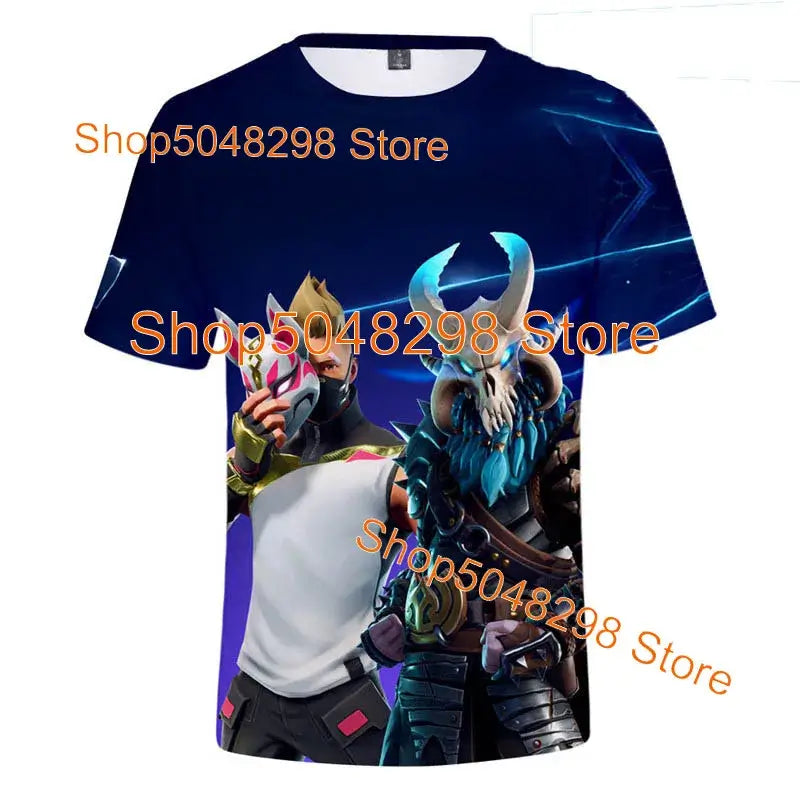 Μπλουζάκι Bushranger Fortnite για παιδιά, 3D εκτύπωση Banana Peely, T-shirt για άνδρες και γυναίκες, Tee Battle Royale Game, καλοκαιρινά τοπ, δώρα γενεθλίων