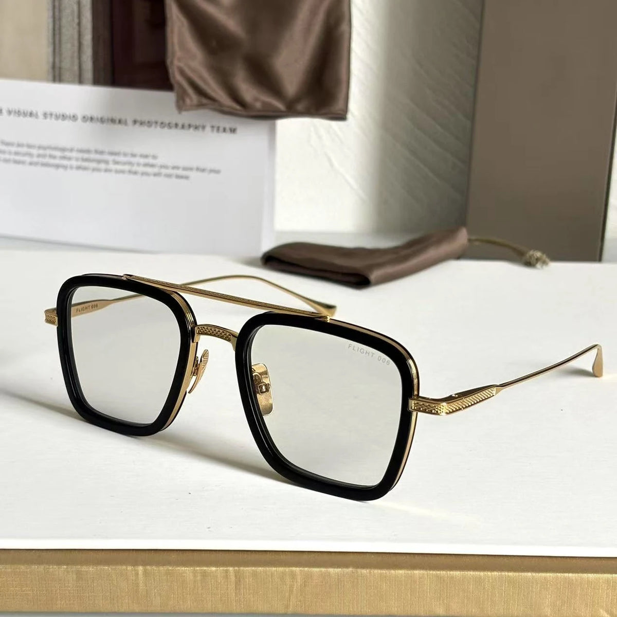 DT FLIGHT 006 Luxury Mens And Womens Sunglasses Top Quality 18K Designer Eyeglasses Acetate UV400