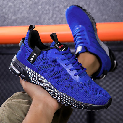 Men Running Shoes Lightweight Breathable Jogging Sport Shoes Male Lace-up Fashion Comfort Non-slip Casual Sneakers Man