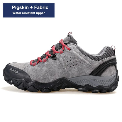 HUMTTO Trekking Shoes for Women Winter Hiking Shoes Womens Waterproof New Luxury Designer Climbing Leather Casual Woman Sneakers