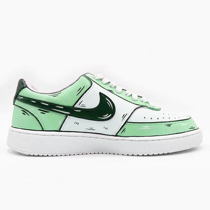 Custom Sneakers Custom Sneakers NIKE COURT VISION  Messy Line Design Couple Matching Shoes Unisex Low-Top Skate  retro shoes