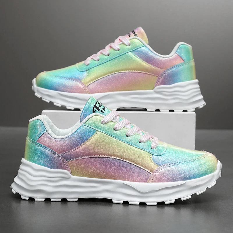 New Summer Fashionable Womens Sports Shoes Versatile Lightweight and Durable Running Shoes Shock-absorbing Daily Walking Shoes