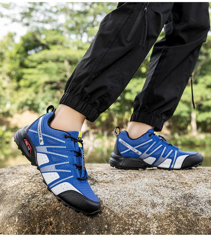 Men's Hiking Shoes Waterproof Non-slip All-terrain Outdoor Sports Shoes Hiking Camping Tactical Training Shoes Bicycle Shoes