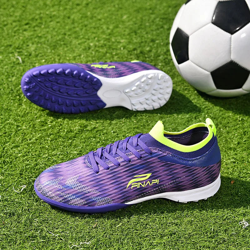Nuevas zapatillas de fútbol para hombre de alta calidad, tacos para partidos en interior, botas de fútbol para exterior superventas, para césped, de caña alta, fútbol sala, antideslizantes