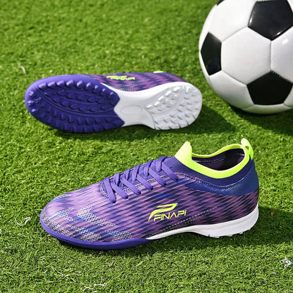 Nuevas zapatillas de fútbol para hombre de alta calidad, tacos para partidos en interior, botas de fútbol para exterior superventas, para césped, de caña alta, fútbol sala, antideslizantes