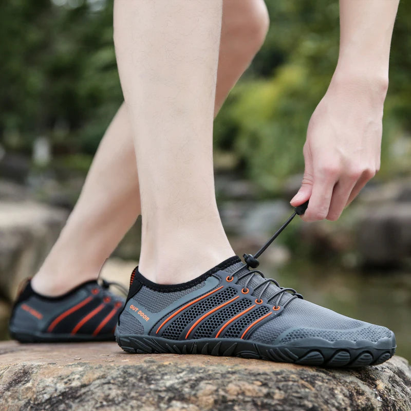 Mens Minimalist Running Cross Training Shoes Barefoot Shoes Big Toe Box Five Finger Shoes Saguaro Barefoot Pit Viper Paracord