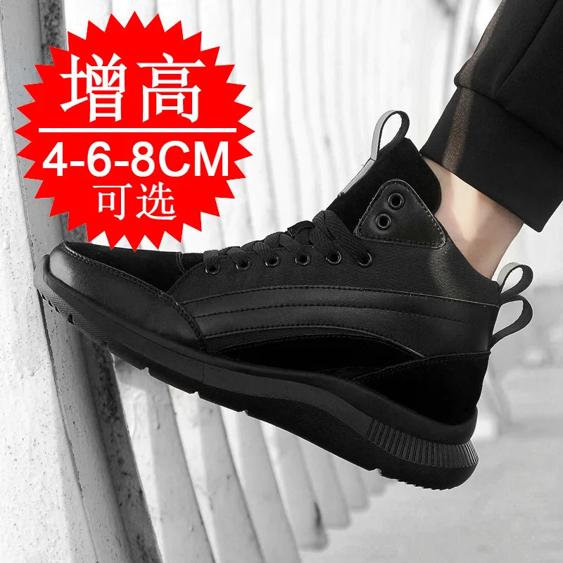 High-top Heightening Shoes Elevator Shoe Height Increase Footwear Men Height Increase Insole 6CM 8CM 10CM Sneakers Shoes