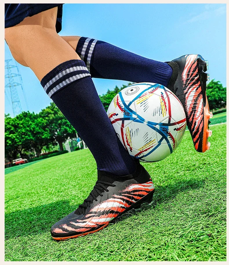 New Men Football Boots Sport Ultralight Non-Slip Outdoor Adult Cleats Match Unisex Soccer Shoes Comfortable Grass High-quality