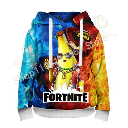 Sweatshirts com Capuz Llama Battle Royale F-Fortnited com Impressão 3D para Homem, Mulher e Criança, Rapaz e Rapariga, Pullover Streetwear Verde