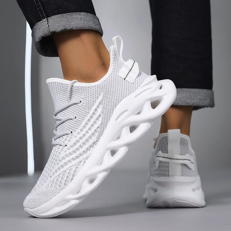 New Running Sneakers Newest Breathable Comfort For Women Low Top Large Size Men's Sports Increase Shoes Mesh Jogging Casual