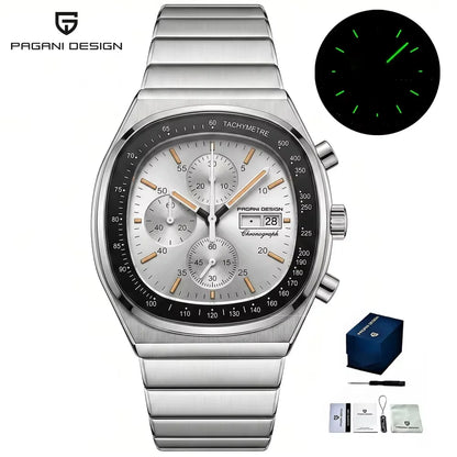 PAGANI DESIGN Men's Chronograph Watch Japan Miyota OS00 Movement Speed Tester Sapphire Waterproof Quartz Watch Reloj Hombre