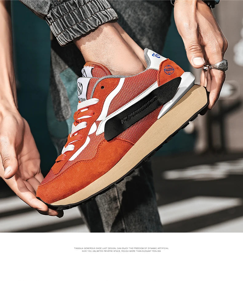 Men's Casual Cricket Shoes Fashion Sneakers Forrest Gump Shoes Walking Shoes Tennis Sports Road Running Shoes