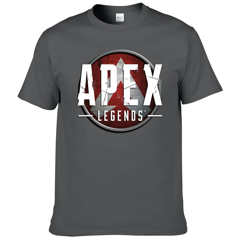 Short Sleeve Print T Shirt Men Summer Cotton Tshirt Clothing New Fashion Casual Apex Legends Harajuku Tee Style Cool Top F81
