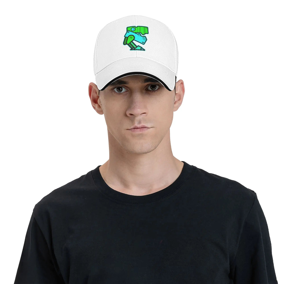 Geometry Game Dash Baseballkeps Casual Oblockerad Nivå Sandwichhatt för män och kvinnor Andningsbar huvudbonad för aktiviteter