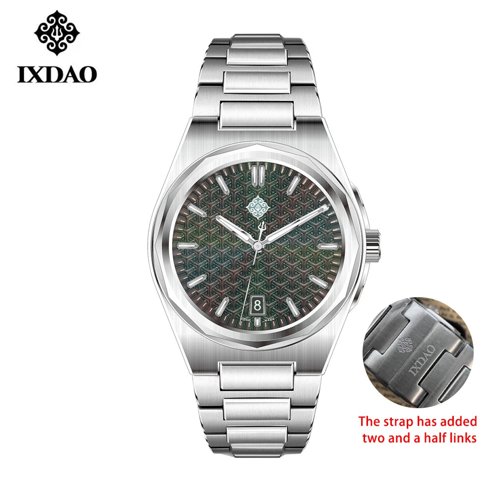 IX&DAO 2026 New Warrior 37mm Men's Automatic Mechanical Watch Miyota 9015 Top Sapphire BGW-9 Stainless Steel Waterproof 10Bar