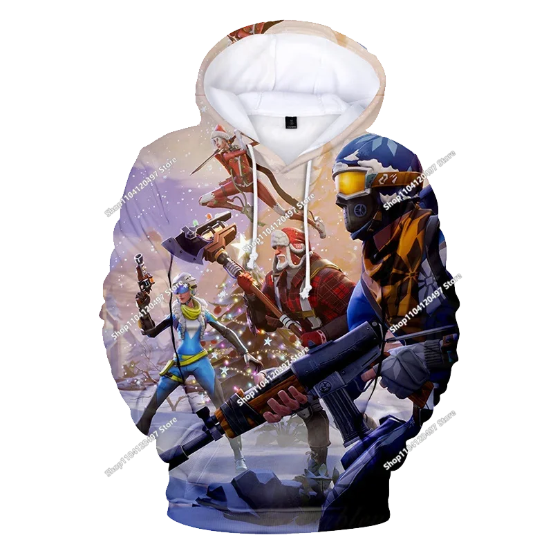 Fortnite Fighting Game 3D Print Hoodies Streetwear Children's Oversized Casual Sweatshirts Hoodie Man Coat Clothes
