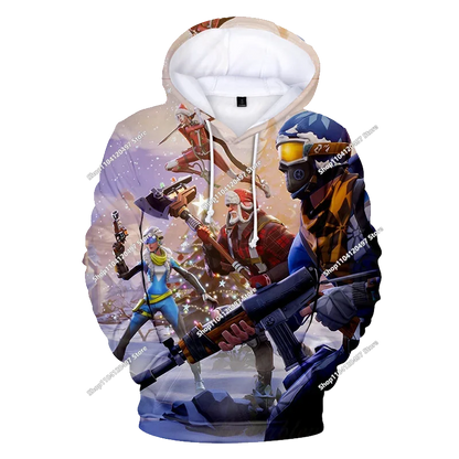 Fortnite Fighting Game 3D Print Hoodies Streetwear Children's Oversized Casual Sweatshirts Hoodie Man Coat Clothes